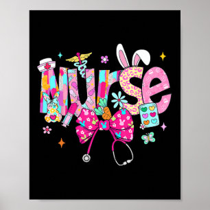 Nurse Stethoscope Cute Coquette Bow Stethoscope Nu Poster