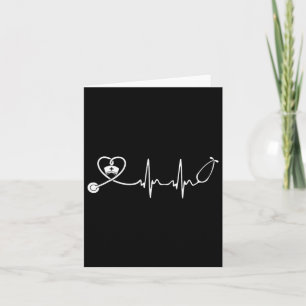 Nurse Stethoscope Heartbeat Nurse Week 2025  Card
