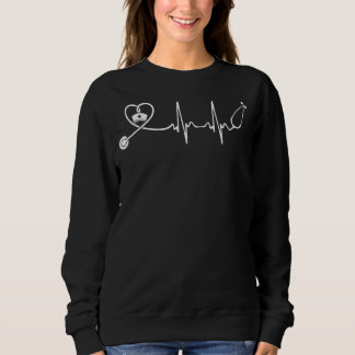 Nurse Stethoscope Heartbeat Nursing Sweatshirt