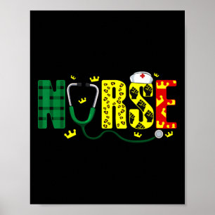 Nurse Stethoscope Juneteenth Melanin Pride African Poster