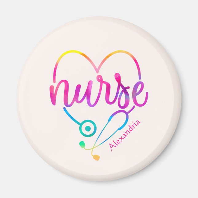 Nurse Stethoscope Magnet (Front)