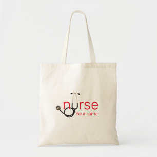 Nurse Stethoscope Personalised Template Tote Bag