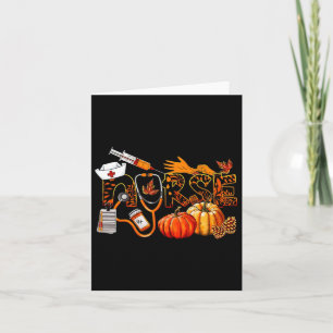 Nurse Stethoscope Thankful Nurse Fall Nursing  Card