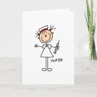 Nurse Stick Figure Card