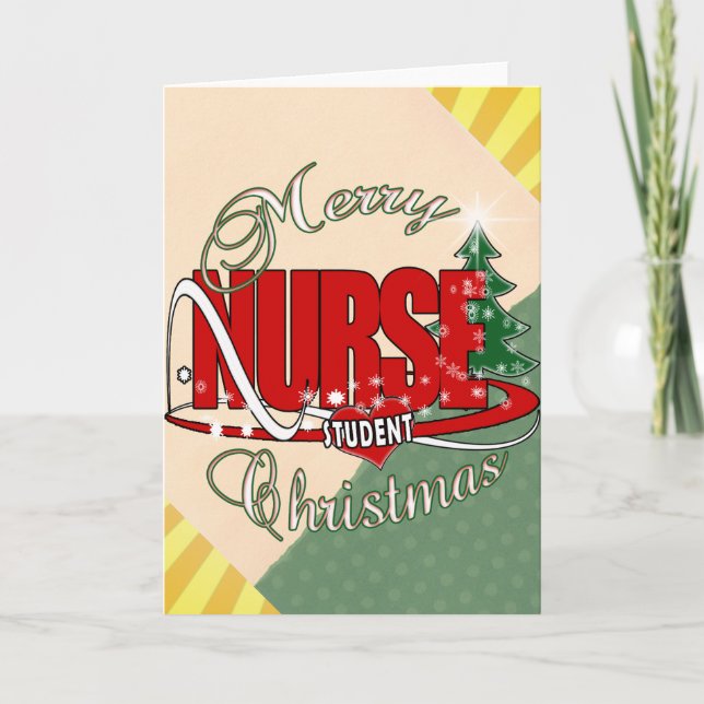 NURSE STUDENT CHRISTMAS HOLIDAY CARD (Front)