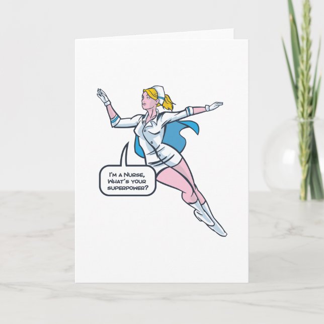 Nurse Superhero Card (Front)