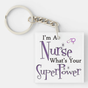 Nurse Superpower Key Ring