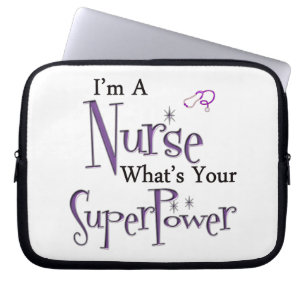 Nurse Superpower Laptop Sleeve
