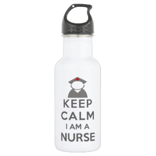 Nurse Symbol Keep Calm I am a Nurse 532 Ml Water Bottle