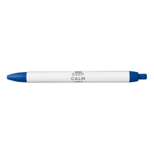 Nurse Symbol Keep Calm I am a Nurse Blue Ink Pen