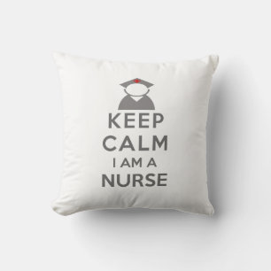 Nurse Symbol Keep Calm I am a Nurse Cushion