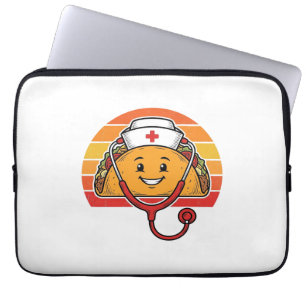 Nurse Taco Retro Vintage Engraving Design_1 Laptop Sleeve