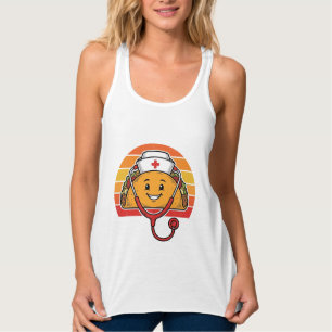 Nurse Taco Retro Vintage Engraving Design_1 Singlet