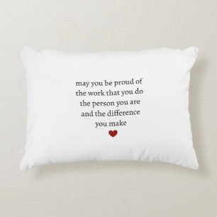 Nurse teacher mother appreciation pround Thank Decorative Cushion