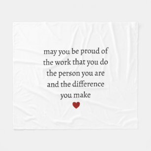 Nurse teacher mother appreciation  pround Thank   Fleece Blanket