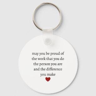 Nurse teacher mother appreciation pround Thank Key Ring