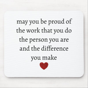 Nurse teacher mother appreciation  pround Thank   Mouse Pad