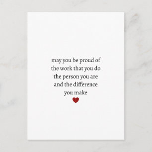 Nurse teacher mother appreciation  pround Thank   Postcard