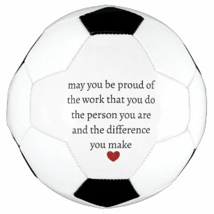 Nurse teacher mother appreciation pround Thank Soccer Ball