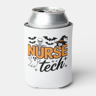 Nurse Tech - Halloween - with skeleton, witch, and Can Cooler