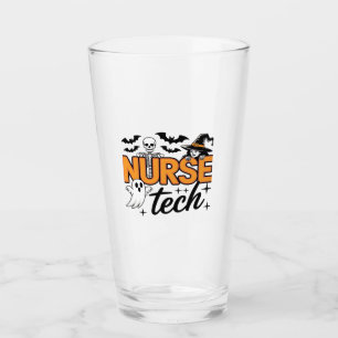 Nurse Tech - Halloween - with skeleton, witch, and Glass