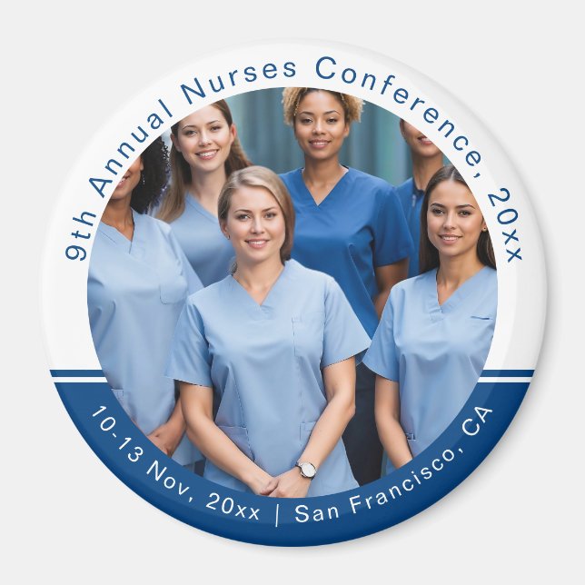 Nurse Technician Caregiver Medical Conference Magnet (Front)