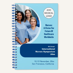 Nurse Technician Caregiver Medical Conference Notebook