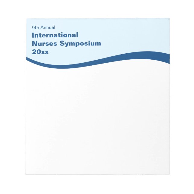 Nurse Technician Caregiver Medical Conference Notepad (Front)