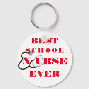 Nurse thank you appreciation gift typography key ring