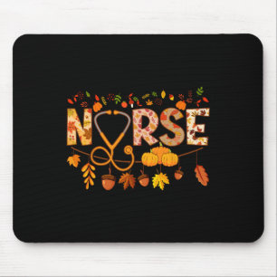 Nurse Thanksgiving Health Worker Nursing Fall Nur Mouse Pad