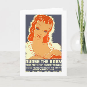 Nurse The Baby 1938 WPA Card