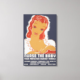 Nurse the Baby Canvas Print