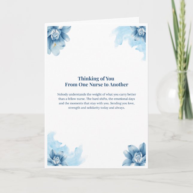 Nurse Thinking of You Card — Thinking of You (Front)