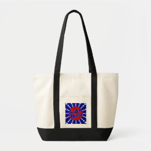 NURSE THUMBS UP SUPER NURSE PATRIOTIC TOTE BAG