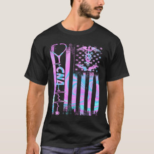 Nurse Tie Dye Cna Certified Nursing Assistant Usa T-Shirt