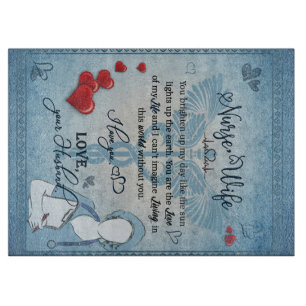 Nurse To My Wife Blanket Cutting Board