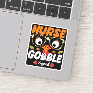 Nurse Turkey Gobble Squad Thanksgiving Nursing