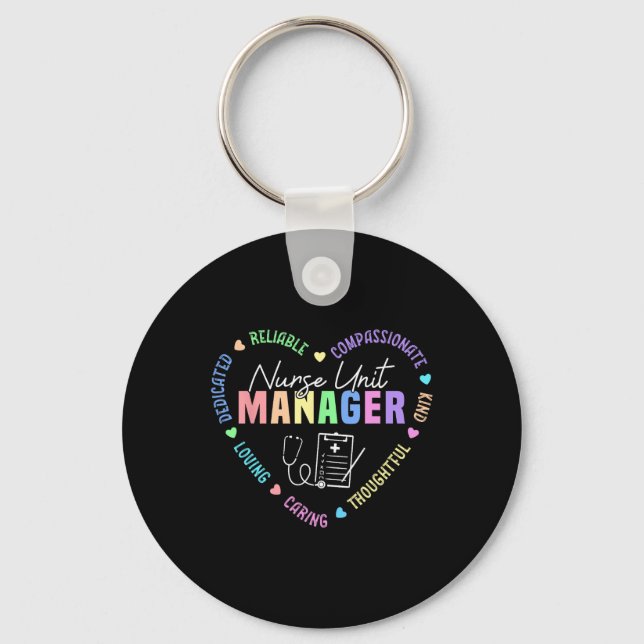 Nurse Unit Manager Appreciation  Key Ring (Front)