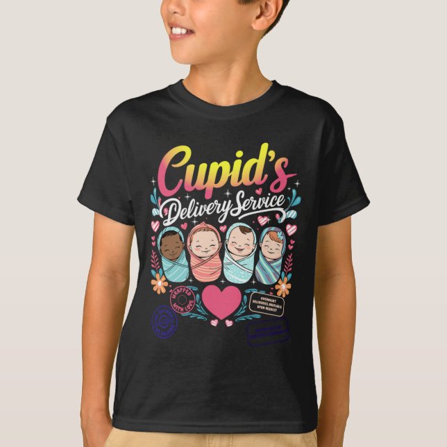 Nurse Valentine Cuds Delivery Service Labor And  T-Shirt (Front)