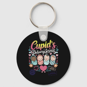 Nurse Valentine Cupid's Delivery Service Labor And Key Ring