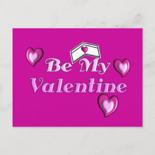 Nurse Valentine Gifts "Be My Valentine" Holiday Postcard