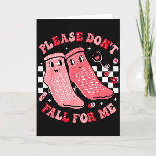 Nurse Valentine Non Slip Socks Please Dont Fall Fo Card