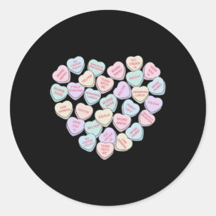 Nurse Valentine's Day Bedside Med Surg Rn Colorful Classic Round Sticker