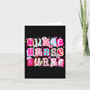 Nurse Valentines Stethoscope Valentine Nursing Gir Card