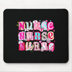 Nurse Valentines Stethoscope Valentine Nursing Gir Mouse Pad