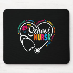 Nurse Vintage Love Heart Nurse Life Mouse Pad
