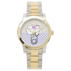Nurse Watch Nurse Cap and Stethoscope