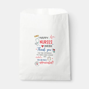 Nurse Week Sign Printable Appreciation Nurse Thank Favour Bags