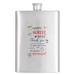 Nurse Week Sign Printable Appreciation Nurse Thank Hip Flask
