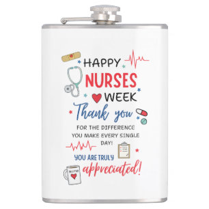 Nurse Week Sign Printable Appreciation Nurse Thank Hip Flask